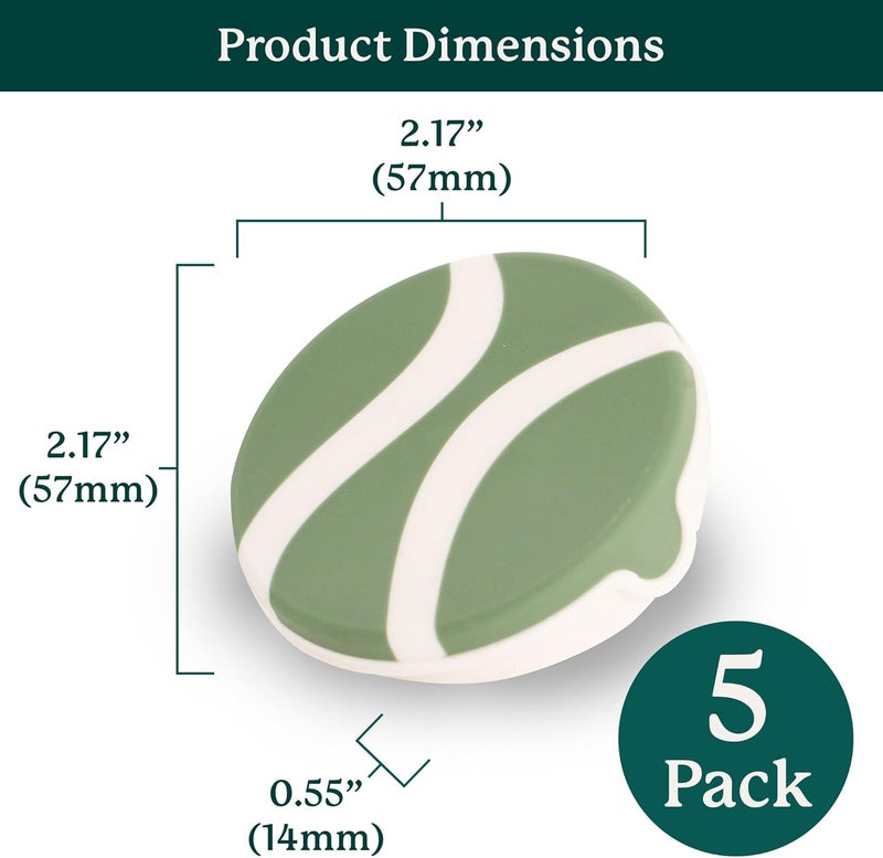 GARDYN Store Caps for Your Hydroponics Growing System & Indoor Garden - Perfect Solution for a Cleaner & More Beautiful Garden - Must-Have for Growing Fewer Than 30 Plants - 5 Pack, Sage Green - Image 3